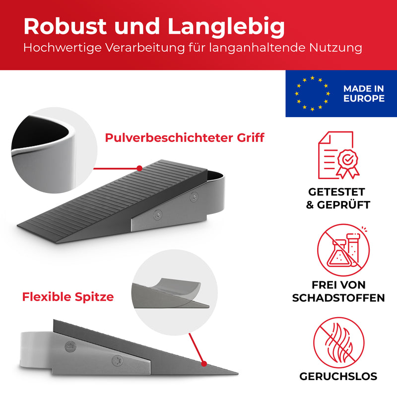LouMaxx Türkeil mit Griff in Edelstahl-Optik 2er Set
