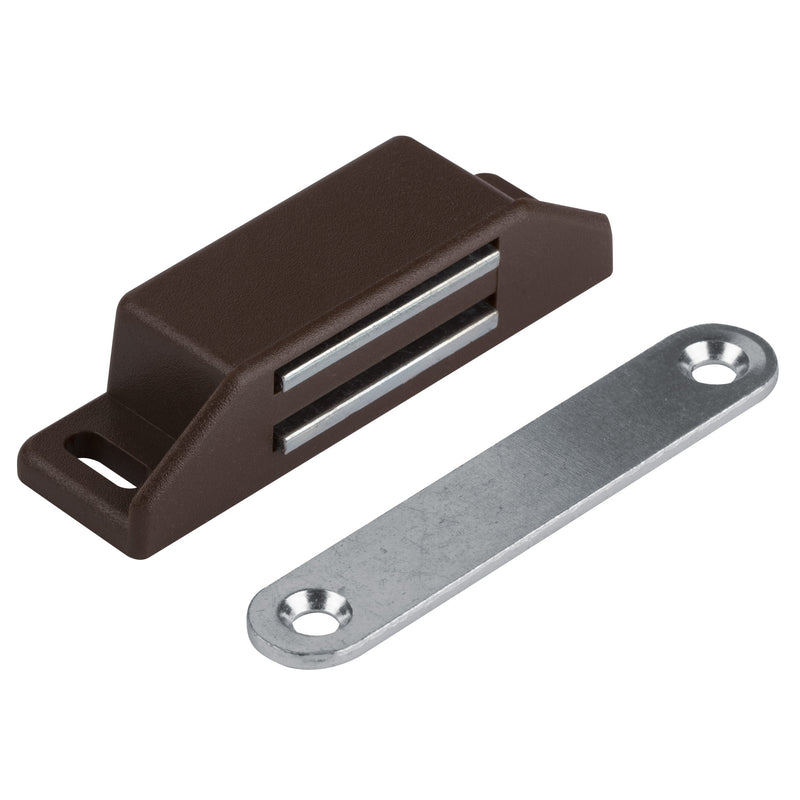 LouMaxx Magnetschnäpper sehr stark - Haltekraft 8kg - 4er Set in braun – Türmagnet - Magnetverschluss - Tür Magnet - Magnetverschluss Schrank