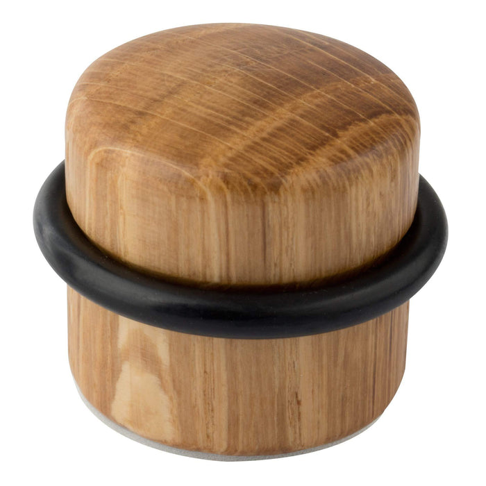 LouMaxx Türstopper Boden selbstklebend Holz, 2er Set - Türstopper Boden - Türstopper zum kleben - Selbstklebende Türstopper in Eiche–Optik