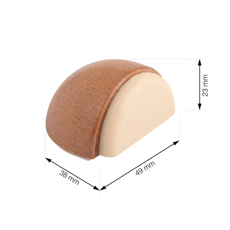 LouMaxx Türstopper Boden selbstklebend Holz, 2er Set - Türstopper Boden - Türstopper zum kleben - Türstopper selbstklebend - Türstopper in Eiche–Optik