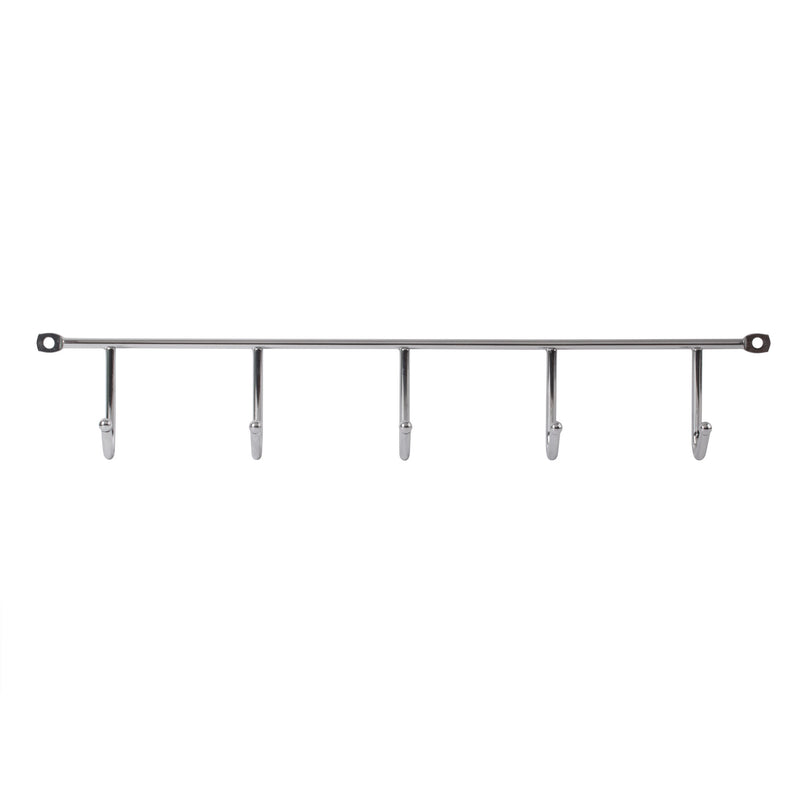 LouMaxx Hakenleiste – Kleiderhaken Wand 2er Set – Gaderobenhakenleiste – optimaler Helfer für Küche, Bad und Garage