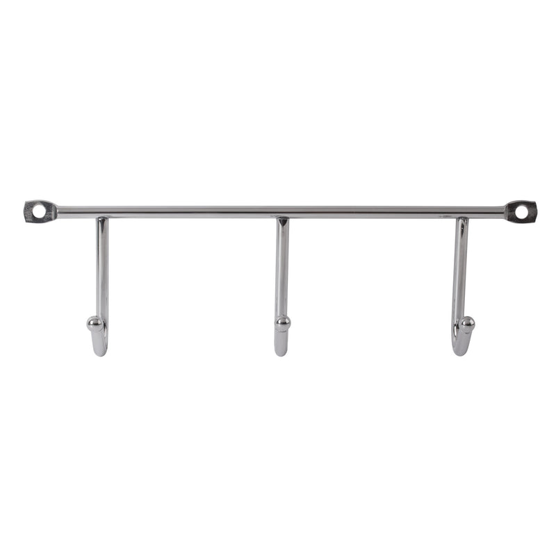 LouMaxx Hakenleiste – Kleiderhaken Wand 2er Set – Gaderobenhakenleiste – optimaler Helfer für Küche, Bad und Garage