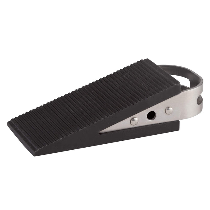 LouMaxx Türkeil mit Griff in Edelstahl-Optik 2er Set – Türstopper Boden praktische Handhabung durch den Griff