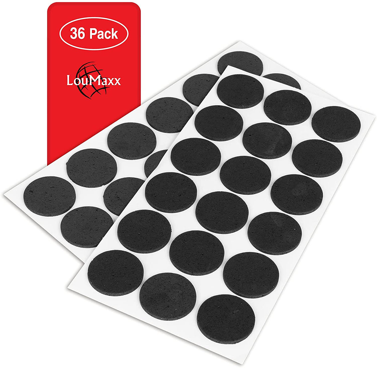 LouMaxx Antirutsch Pads selbstklebend | Anti Rutsch Pads 30 x 30 mm |  Rutschhemm