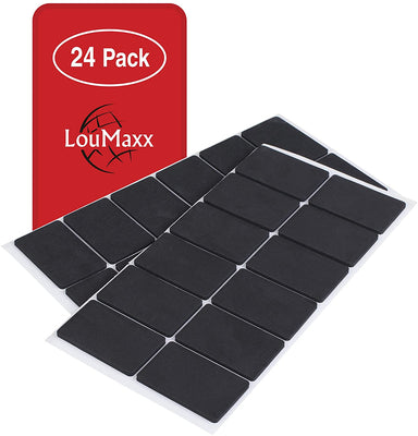 LouMaxx Antirutsch Pads selbstklebend | Anti Rutsch Pads 30 x 30 mm |  Rutschhemmende Möbelstopper mit extra starkem Halt - 24 Filzgleiter Gummi  Noppen