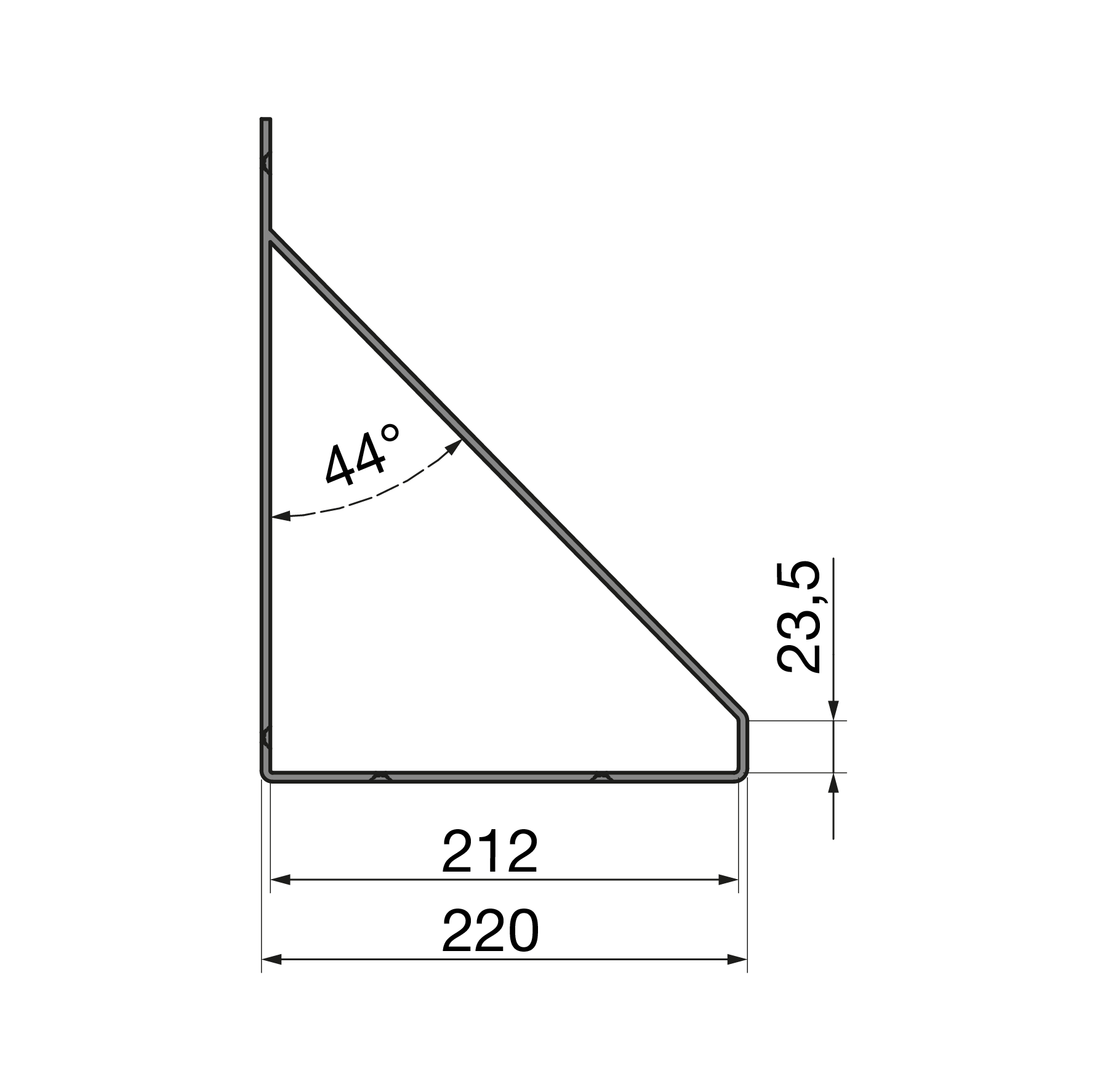 LouMaxx Regalhalterung GINO 2er Set Regalträger | Design Regalhalter in Schwarz | Regalwinkel | Moderne Wandregal Halterung 30x22 cm