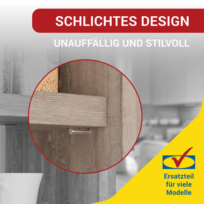 LouMaxx Regalbodenträger 5mm – 50 Stück Einlegeboden Halter – Bodenträger für Einlegeböden – Fachbodenträger vernickelt – Regalbodenhalter – Regalbrett Halterung – Bodenträger 5mm aus massivem Stahl