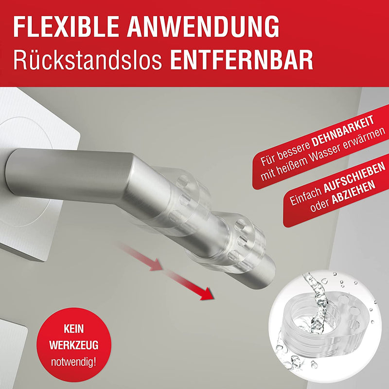 LouMaxx Türklinkenpuffer - 6er Set transparente Türstopper für Türklinke und Fensterklinke Anschlagdämpfer zum Schutz vor Macken