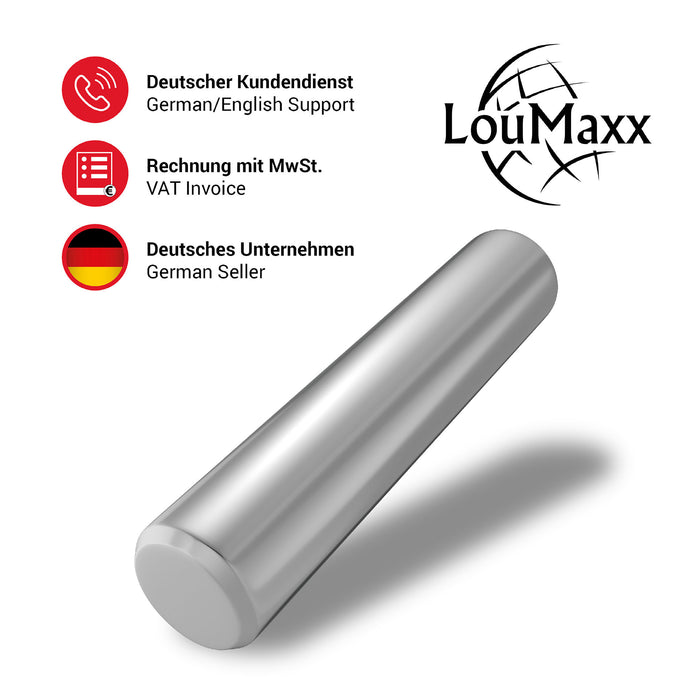 LouMaxx Regalbodenträger 5mm – 50 Stück Einlegeboden Halter – Bodenträger für Einlegeböden – Fachbodenträger vernickelt – Regalbodenhalter – Regalbrett Halterung – Bodenträger 5mm aus massivem Stahl