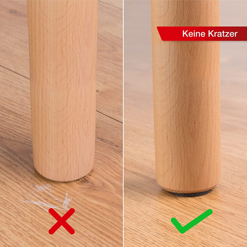 LouMaxx Antirutsch Pads selbstklebend | 144 x Anti Rutsch Möbelstopper schwarz, rund Ø 15 mm | rutschhemmend mit extra starkem Halt