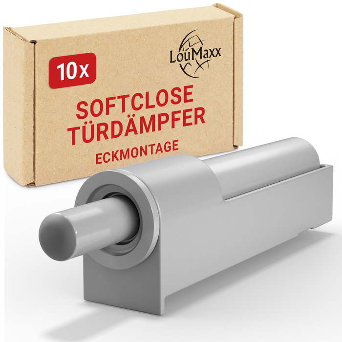 LouMaxx Softclose Tür dämpfer 10er Set – Möbel Dämpfer und Softclose Dämpfer für Küchenschrank/Schrank zum Softclose nachrüsten