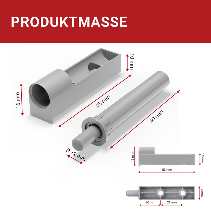 LouMaxx Softclose Tür dämpfer 10er Set – Möbel Dämpfer und Softclose Dämpfer für Küchenschrank/Schrank zum Softclose nachrüsten