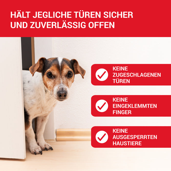 LouMaxx Türkeil - Türstopper Boden 3er Set, grau - Türstopper Keil aus Gummi - Türstopper Gummi - Türkeil Gummi