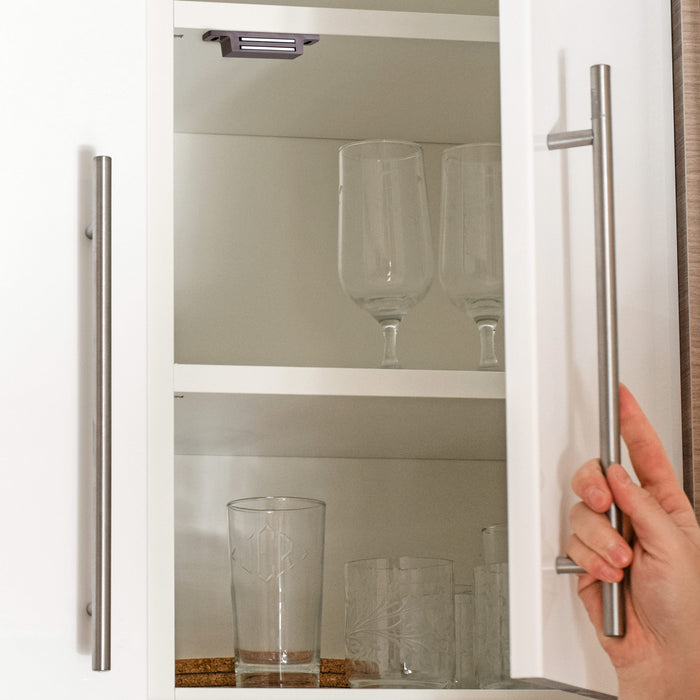 LouMaxx Magnetschnäpper extra stark – Haltekraft 13kg – 2er Set in braun Magnetverschluss – Magnetschloss – Türmagnet – Möbelmagnet – Schranktür