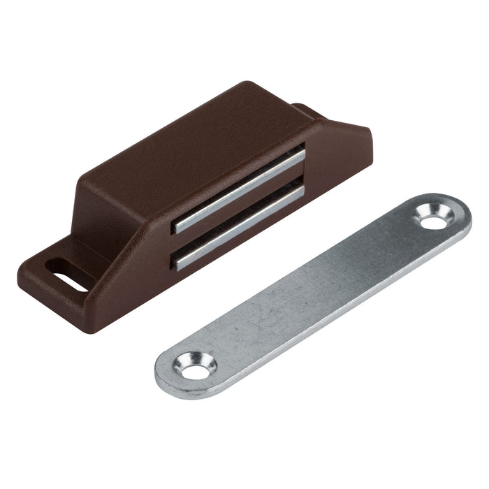 LouMaxx Magnetschnäpper sehr stark - Haltekraft 8kg - 4er Set in braun – Türmagnet - Magnetverschluss - Tür Magnet - Magnetverschluss Schrank