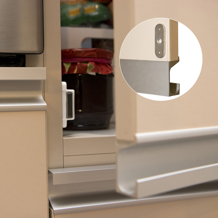 LouMaxx Magnetschnäpper extra stark - Haltekraft 13kg - 4er Set in weiß – Türmagnet - Magnetverschluss - Tür Magnet - Magnetverschluss Schrank