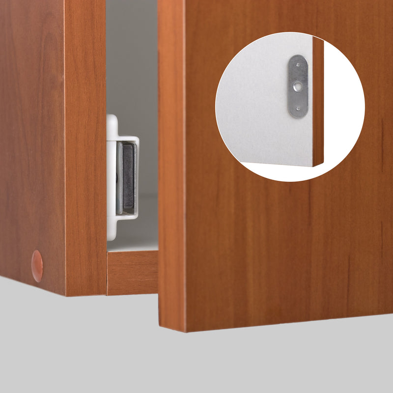 LouMaxx Magnetschnäpper extra stark - Haltekraft 13kg - 4er Set in weiß – Türmagnet - Magnetverschluss - Tür Magnet - Magnetverschluss Schrank