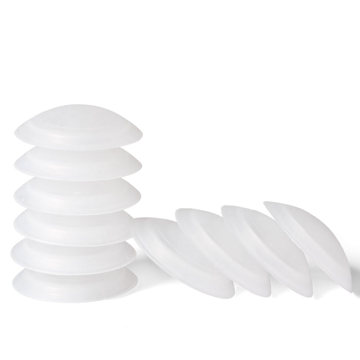 LouMaxx Türstopper Wand selbstklebend oder zum Schrauben Ø 40 mm - 10er Set transparente Wandstopper selbstklebend - Türpuffer Wand – Wandpuffer