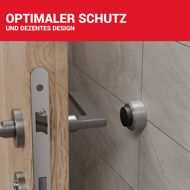 LouMaxx Türstopper Wand 2er Set – Wandtürstopper zum Schrauben – Türpuffer Wand zum Schutz Ihrer Wände und Zimmertüren