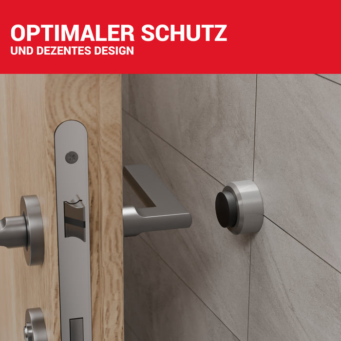 LouMaxx Türstopper Wand 2er Set – Wandtürstopper zum Schrauben – Türpuffer Wand zum Schutz Ihrer Wände und Zimmertüren