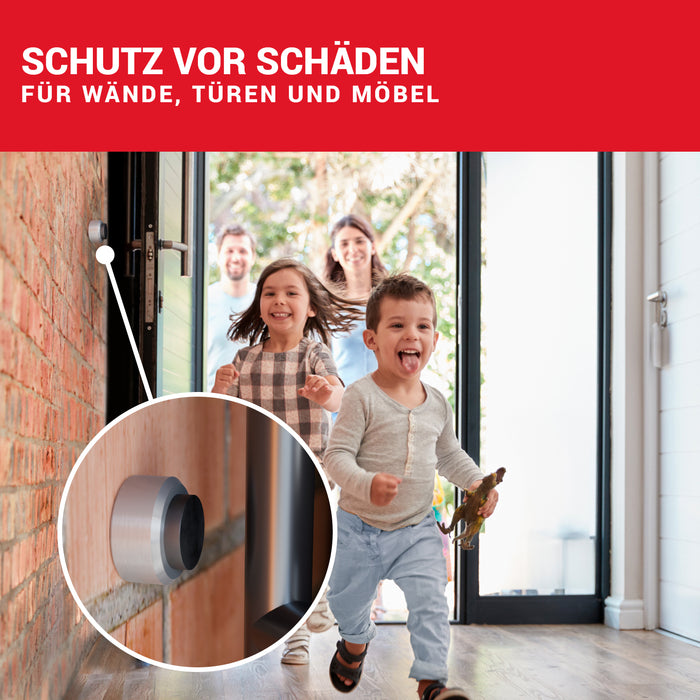 LouMaxx Türstopper Wand 2er Set – Wandtürstopper zum Schrauben – Türpuffer Wand zum Schutz Ihrer Wände und Zimmertüren