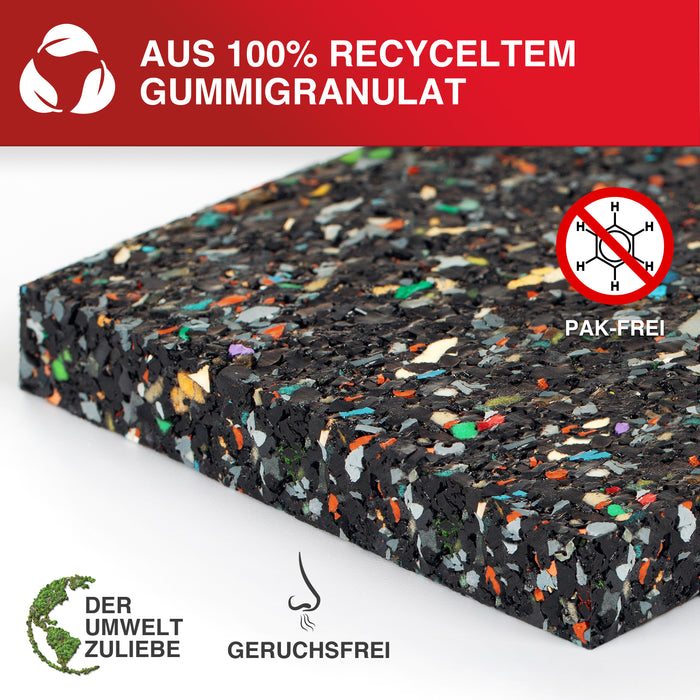 LouMaxx Antirutschmatte Waschmaschine 4er Set 9cm x 9cm-Waschmaschinenunterlage