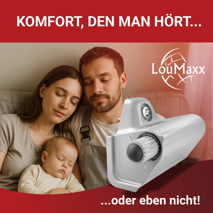 LouMaxx Softclose Türdämpfer 4er Set Möbeltürdämpfer grau – Schranktür Dämpfer – Soft close Türdämpfer Schrank zum Softclose nachrüsten von Schranktüren