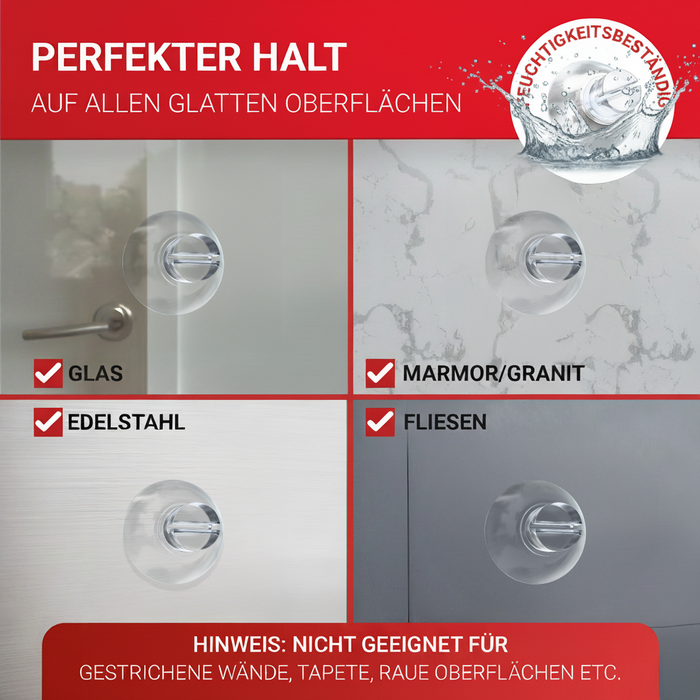 LouMaxx Saugnapf mit Kabelschlitz 50er Set - Saugnäpfe für Fenster Lichterkette transparent Ø 20mm Made in Germany - Wiederverwendbar und rückstandslos entfernbar