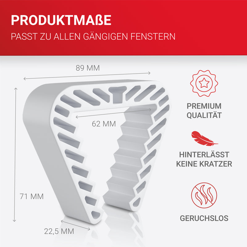 LouMaxx Fensterstopper 6er Set – Fensterklammer – Klemmschutz Fenster – Zuverlässige Sicherheit