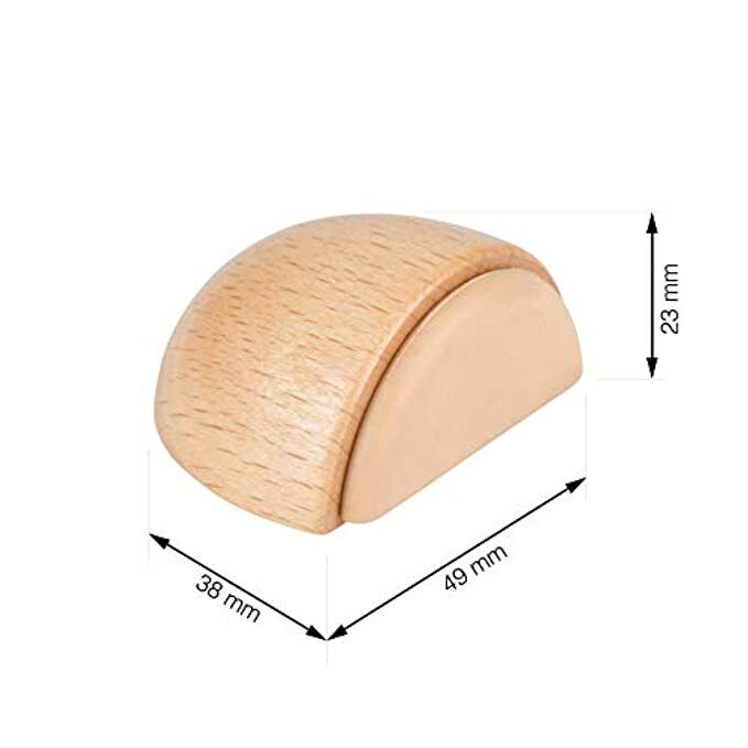 LouMaxx Türstopper Boden selbstklebend Holz, 2er Set - Türstopper Boden - Türstopper zum kleben - Türstopper Boden - Buche–Optik