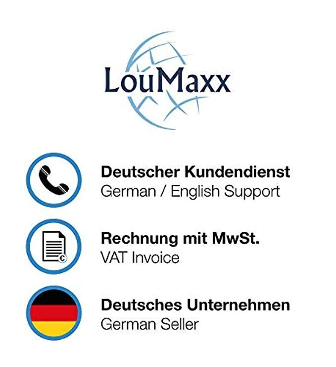 LouMaxx Antirutschmatte Waschmaschine 4er Set 10cmx10cm - Waschmaschinenunterlage – 1,5 cm dicke und rutschfeste Antivibrationsmatte