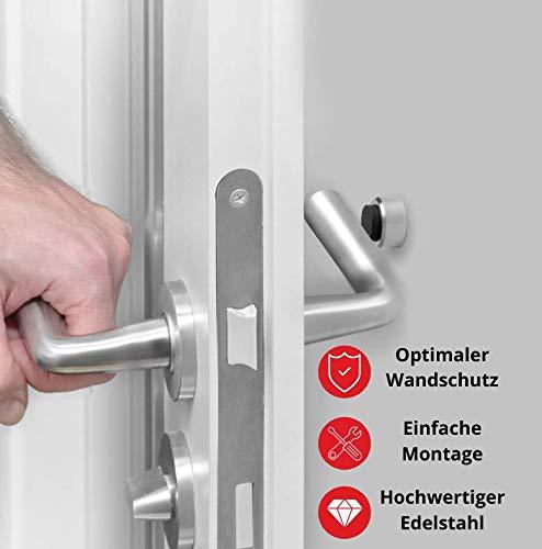 LouMaxx Türstopper Wand 2er Set – Wandtürstopper zum Schrauben – Türpuffer Wand zum Schutz Ihrer Wände und Zimmertüren